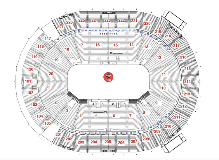 PBR World Finals TMobile Arena Seating Guide